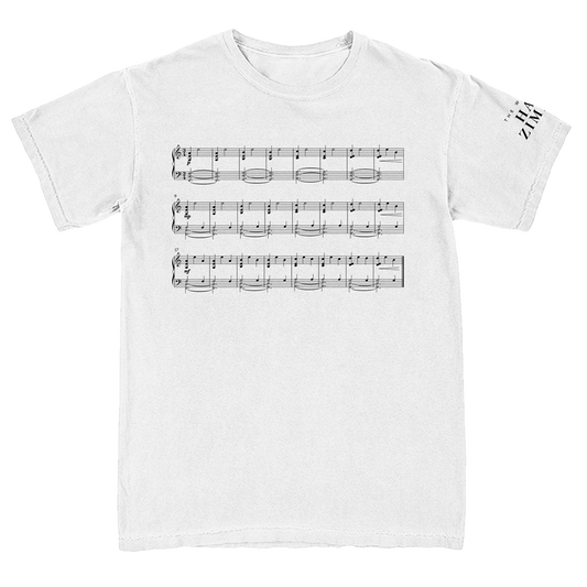Sheet Music Tee - White